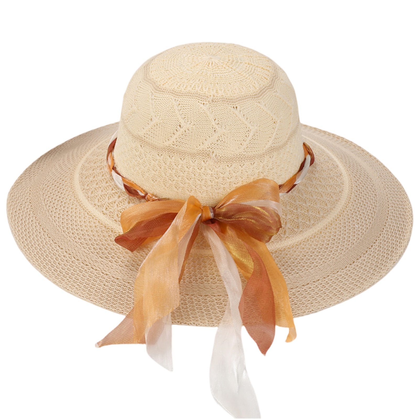 Hat Floppy Wide - Kadın Yaylı Güneş Şapkası Cloche Şapka