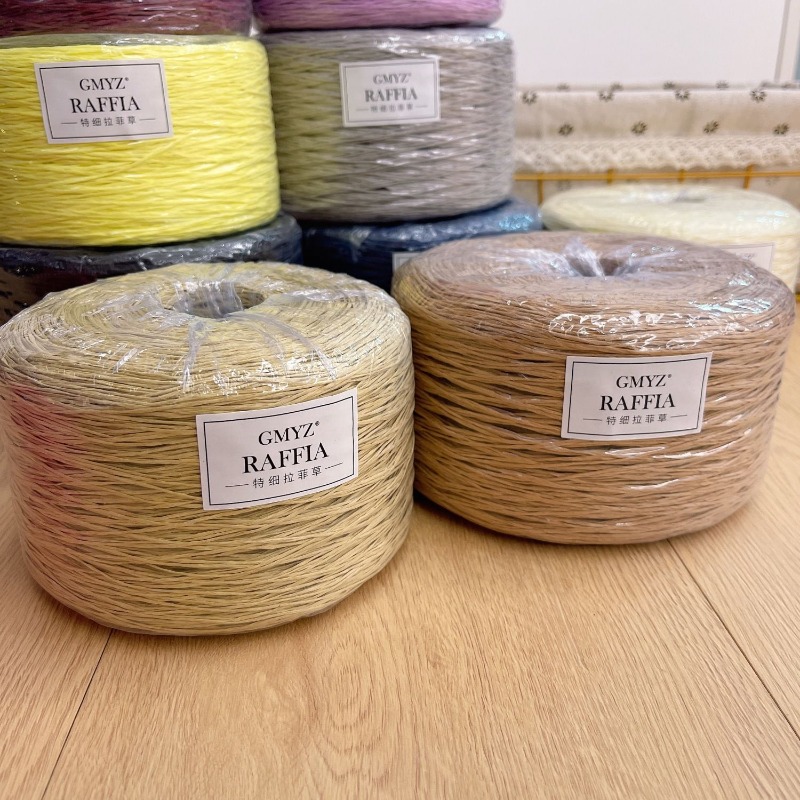 Crochet Bag Raffia - 250 g/adet Ince Düz Rafya Iplik