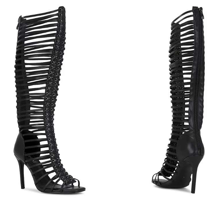 Kadın Siyah Kafesli Strappy St - Sandal Strappy Heeled incelemesi ve fiyatı