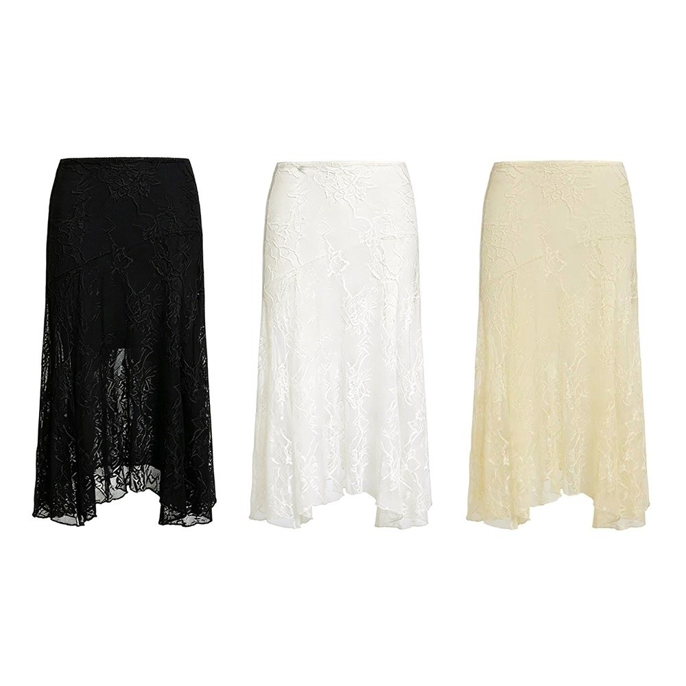 Düz Renk Dantel Plaj Elbisesi  - Midi Skirt Floral incelemesi ve fiyatı