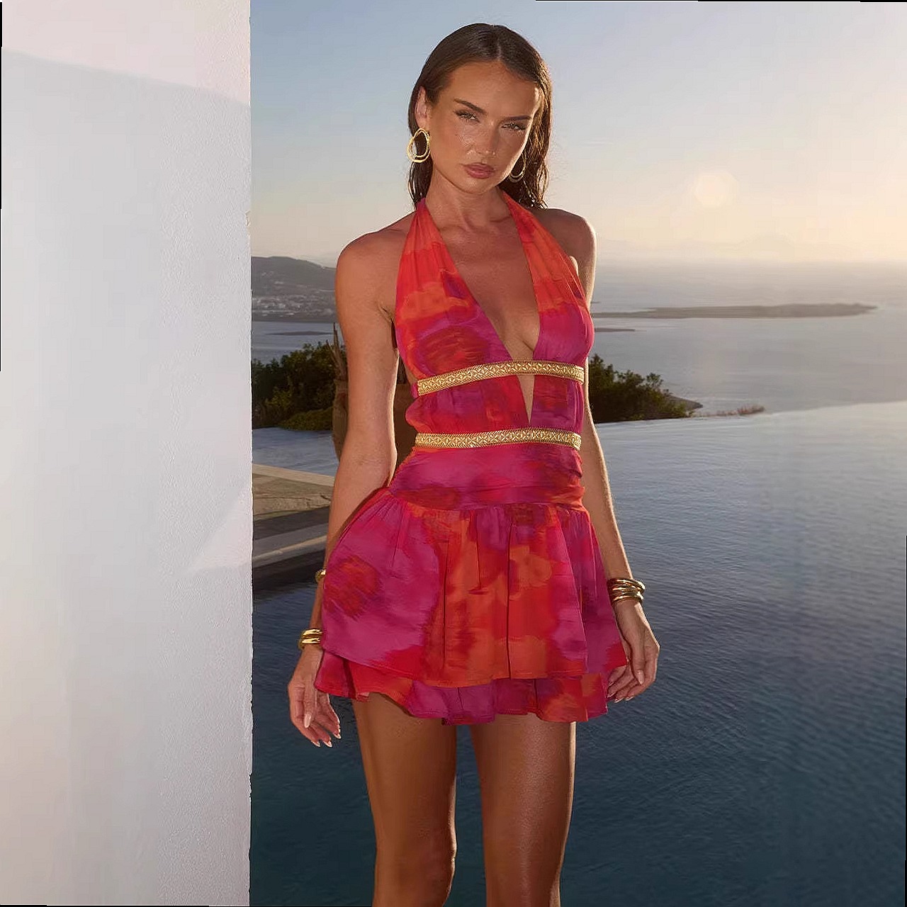 Seksi Sırtı Açık Askılı Elbise - Maxi Dress Halter incelemesi ve fiyatı